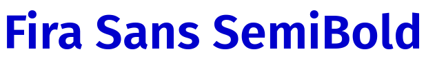 Fira Sans SemiBold шрифт